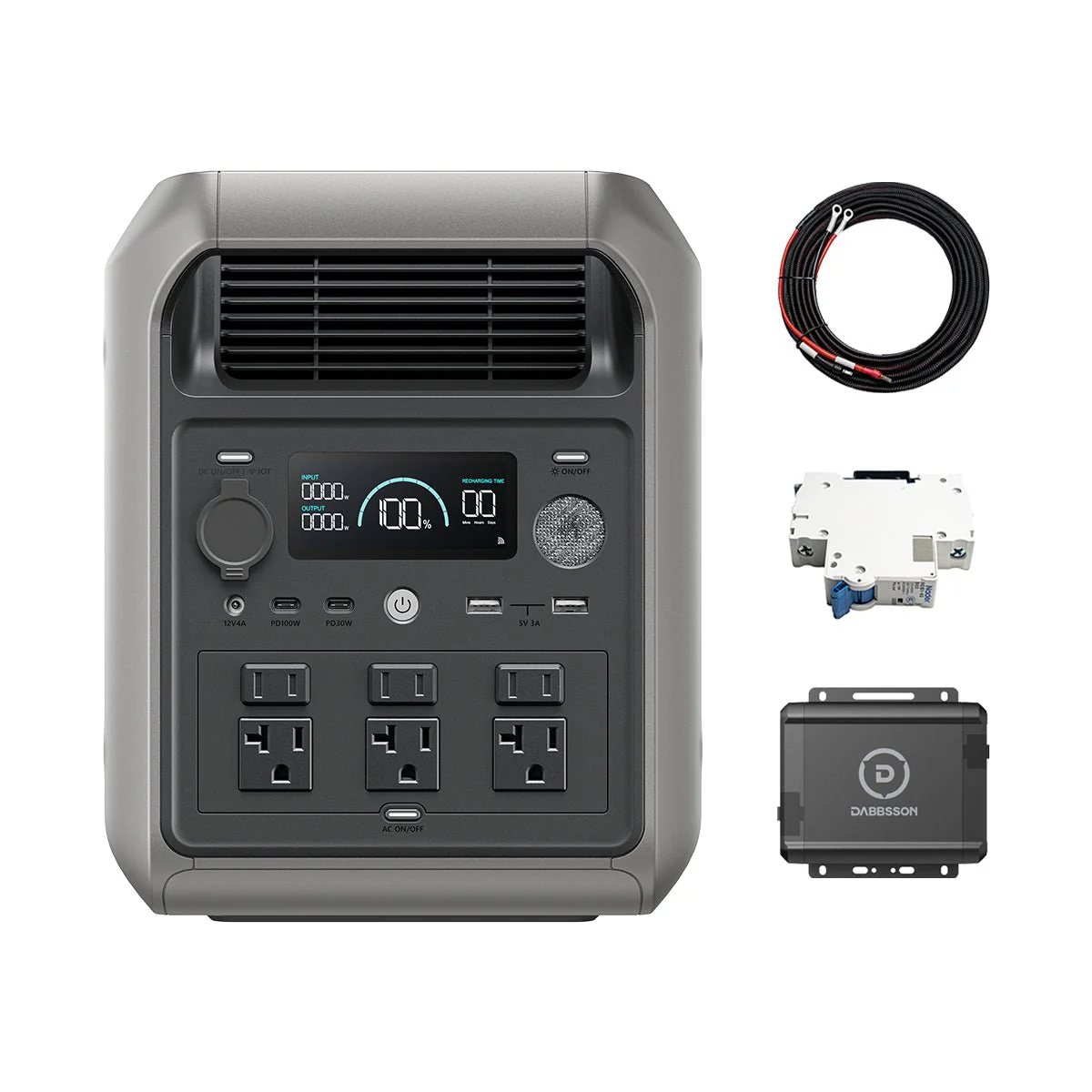 Stay powered during blackouts | Dabbsson 2000L power station | 2048Wh power storage - Image 4