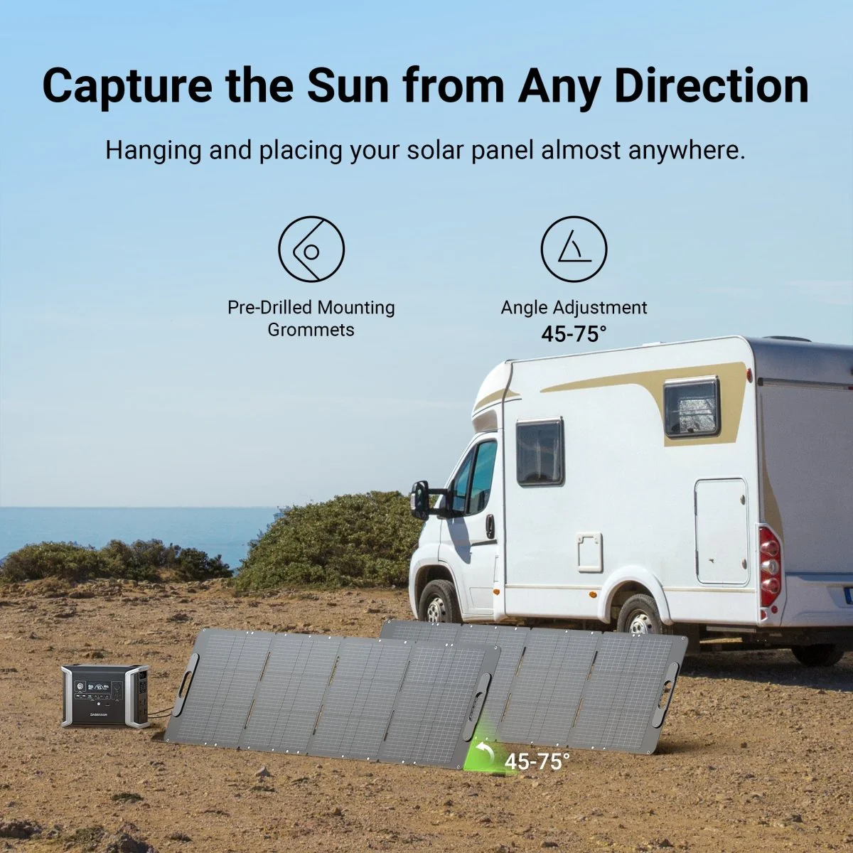 Dabbsson 210W Portable Solar Panel - Image 5
