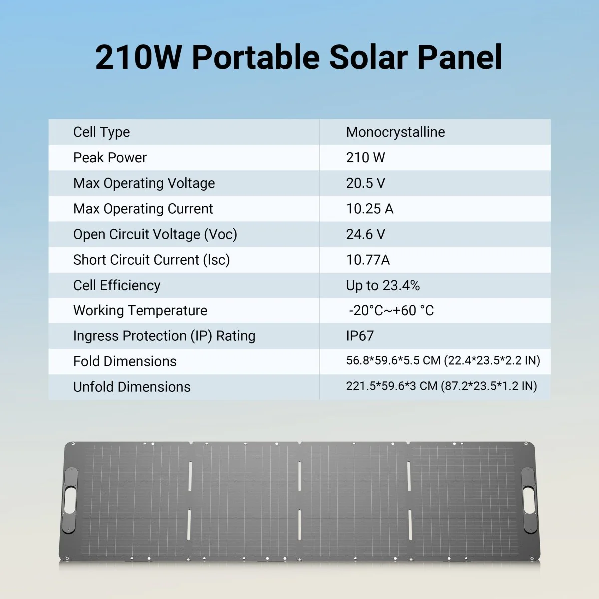 Dabbsson 210W Portable Solar Panel - Image 6