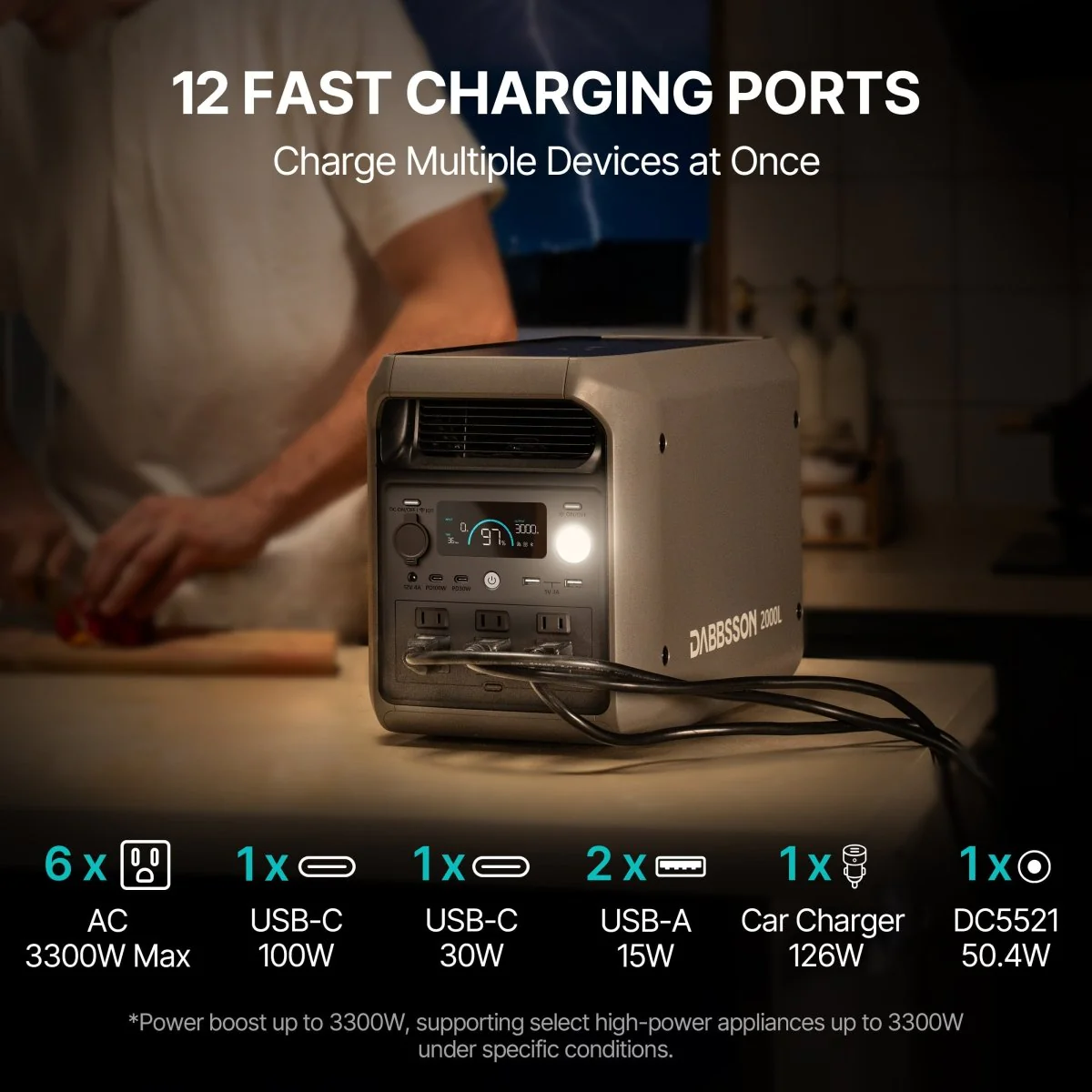 Dabbsson 2000L Portable Solar Generator | 2048Wh, 2200W - Image 5